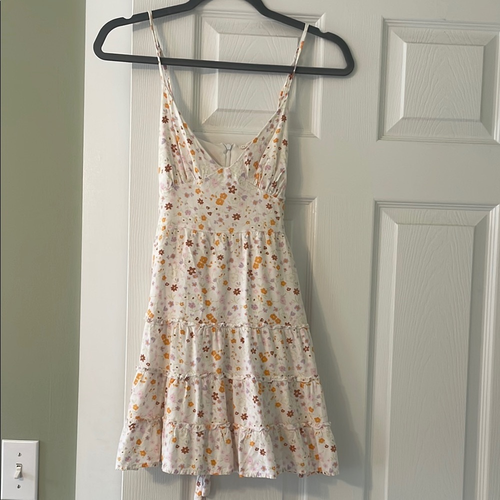 PacSun Cream Pink Mini Sundress